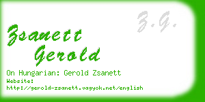 zsanett gerold business card